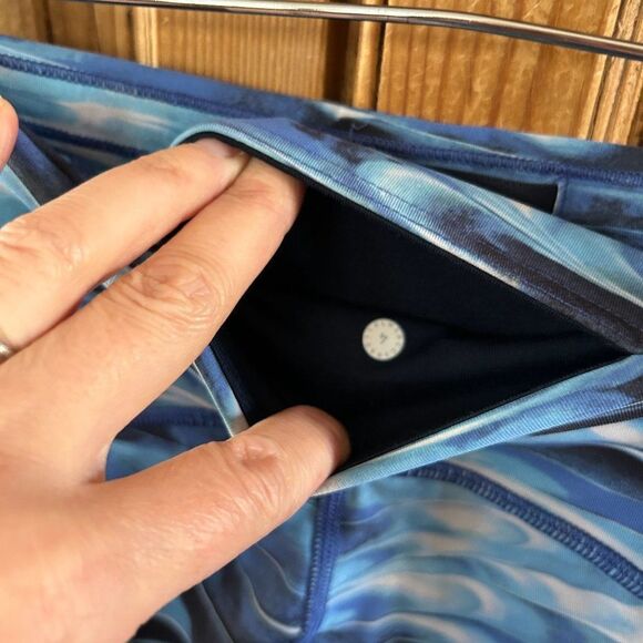 Lululemon 4 Train Times 7/8 Pant *25" Leggings Mesh‎ Detail Cropped - Picture 11 of 13